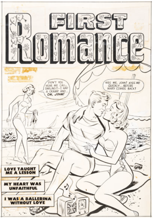 First Romance Magazine #1 Cover Art by Al Avison sold for $1,675. Click here to get your original art appraised.