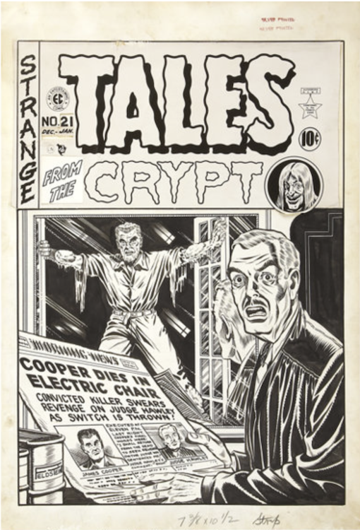 Tales From the Crypt #21 Cover Art by Al Feldstein sold for $35,850. Click here to get your original art appraised.