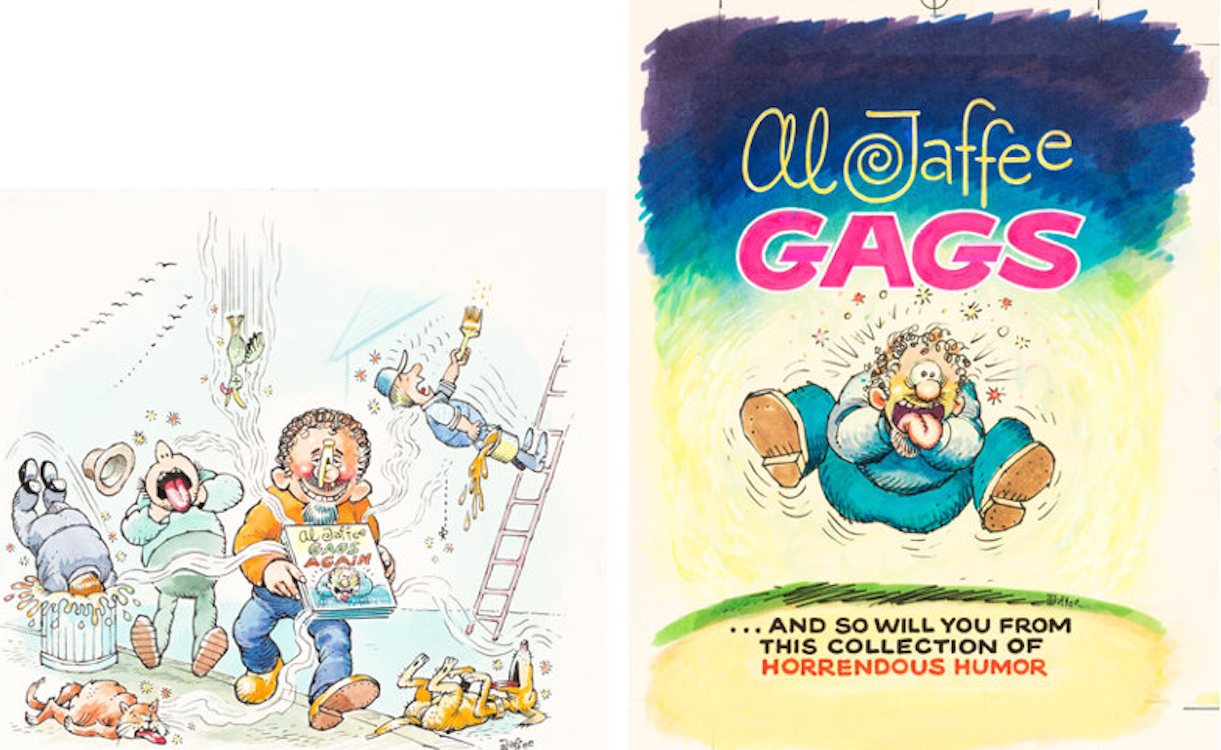 Al Jafee Gags and Gags Again Wraparound Cover Art y Al Jaffee sold for $8,400. Click here to get your original art appraised.