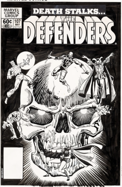 The Defenders #107 Cover Art by Al Milgrom sold for $7,200. Click here to get your original art appraised.