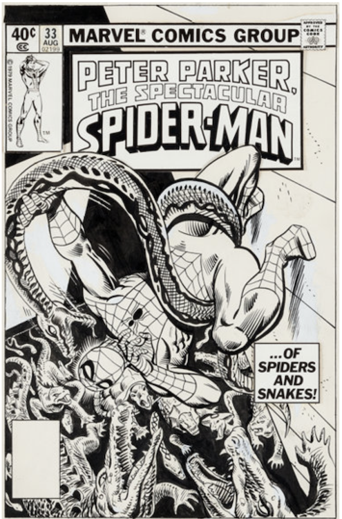 Spectacular Spider-Man #33 Cover Art by Al Milgrom sold for $14,340. Click here to get your original art appraised.