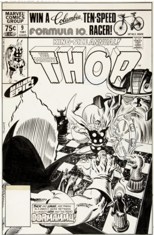 Thor Annual #9 Cover Art by Al Milgrom sold for $8,660. Click here to get your original art appraised.
