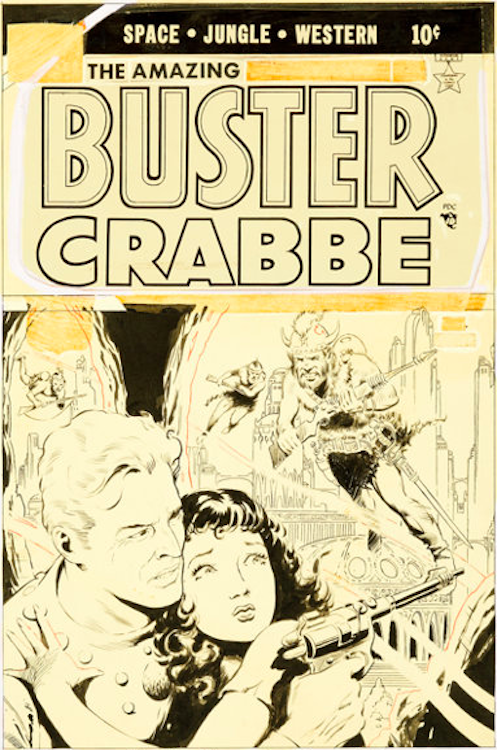 The Amazing Adventures of Buster Crabbe #5 Unpublished Cover Art by Al Williamson sold for $19,120. Click here to get your original art appraised.