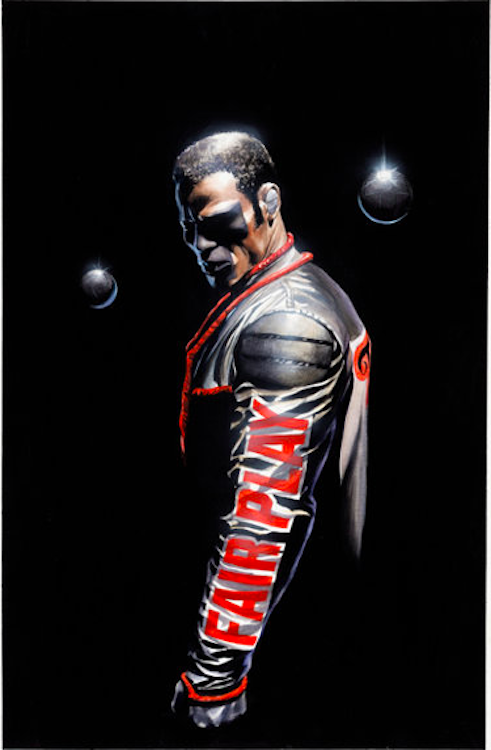 JSA #76 Mr. Terrific Cover Art by Alex Ross sold for $4,540. Click here to get your original art appraised.