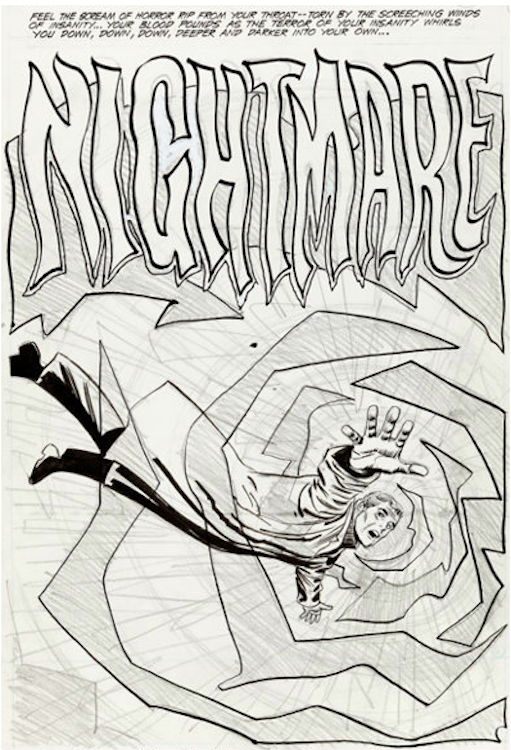 Nightmare Unpublished Story by Alex Toth sold for $5,280. Click here to get your original art appraised.