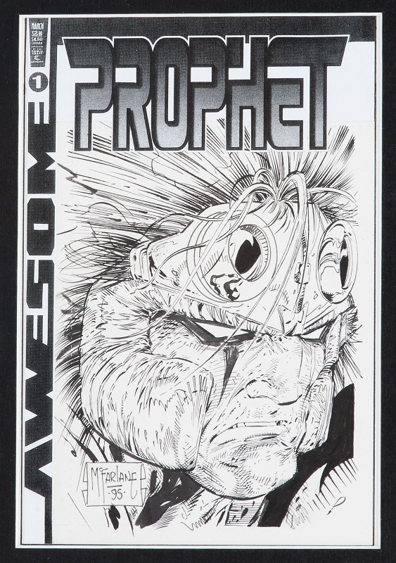 Alternate Cover for Prophet #1, by Todd McFarlane. Sold for: $746. Click for artwork values