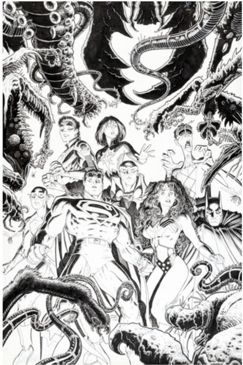 JLA: Scary Monsters #1 Cover Art by Arthur Adams sold for $7,800. Click here to get your original art appraised.