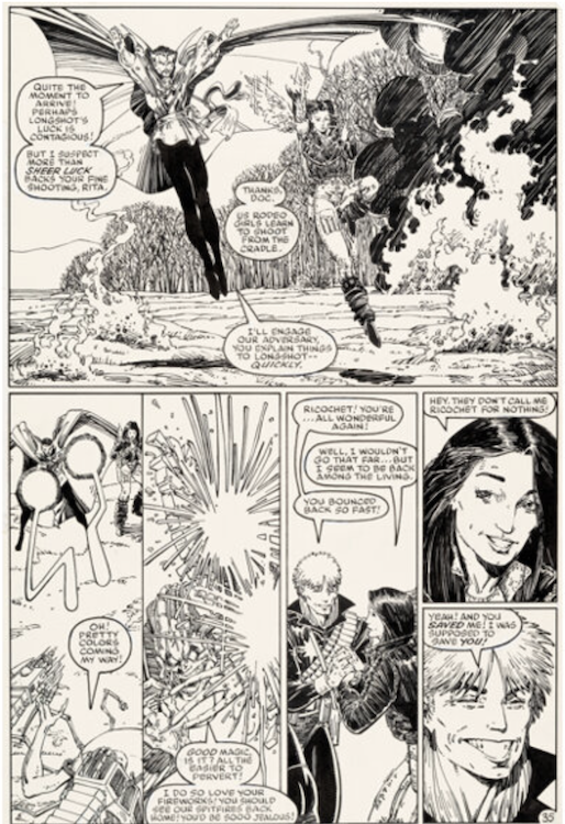 Longshot #6 Page 35 by Arthur Adams sold for $15,600. Click here to get your original art appraised.