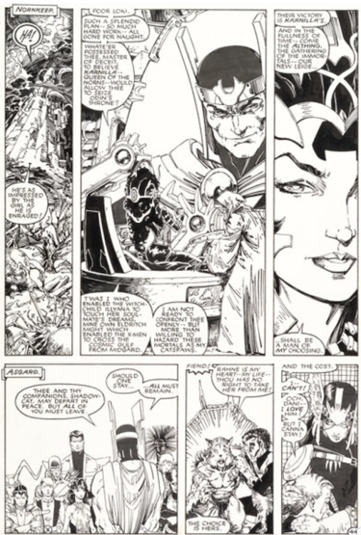 X-Men Annual #9 Page 44 by Arthur Adams sold for $11,400. Click here to get your original art appraised.