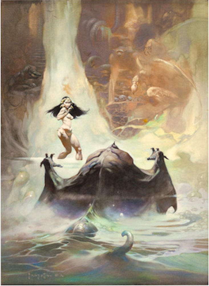 At the Earth's Core original art by Frank Frazetta sold for $1,075,000. Click here to get your original art appraised.