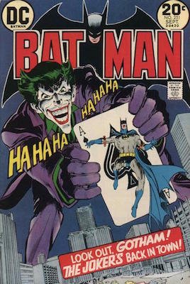 The Joker rendition by Neal Adams on Batman #251. Click for value