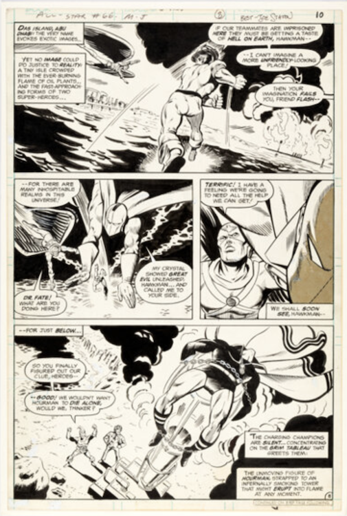 All-Star Comics #66 Page 8 by Bob Hall sold for $2,400. Click here to get your original art appraised.