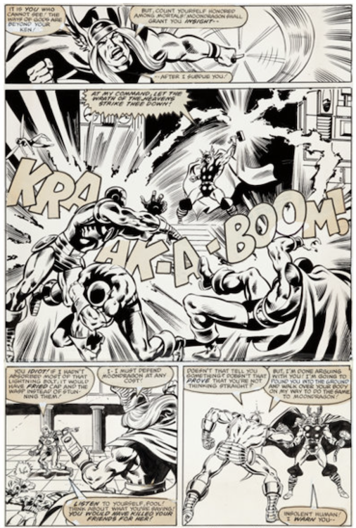 The Avengers #220 Page 14 by Bob Hall sold for $1,015. Click here to get your original art appraised.