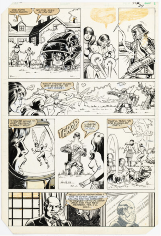 The Avengers #221 Page 18 by Bob Hall sold for $660. Click here to get your original art appraised.