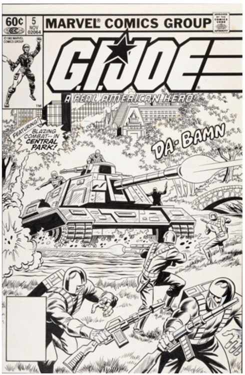 G.I. Joe, A Real American Hero #5 Cover Art by Bob Hall sold for $28,800. Click here to get your original art appraised.