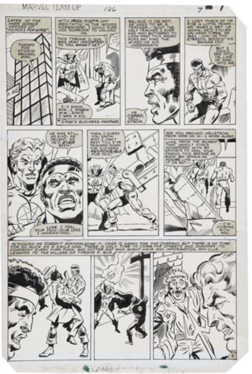 Marvel Team-Up #126 Page 5 by Bob Hall sold for $60. Click here to get your original art appraised.