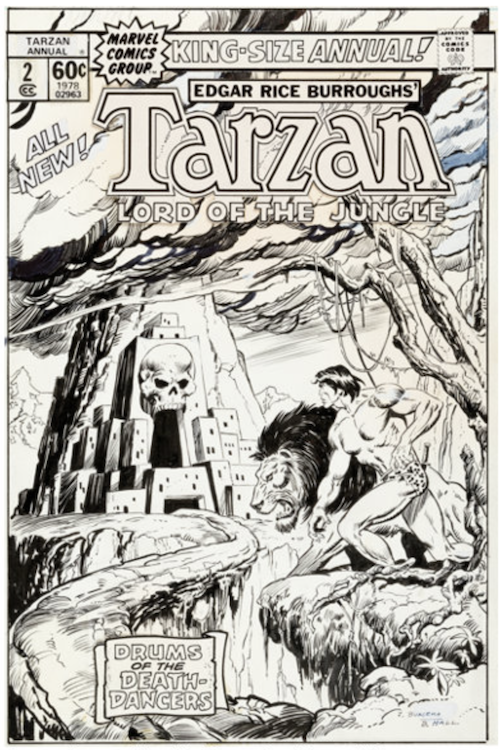 Tarzan Annual #2 Cover Art by Bob Hall sold for $5,500. Click here to get your original art appraised.