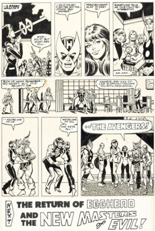 The Avengers #221 Page 22 by Bob Hall sold for $2,640. Click here to get your original art appraised.