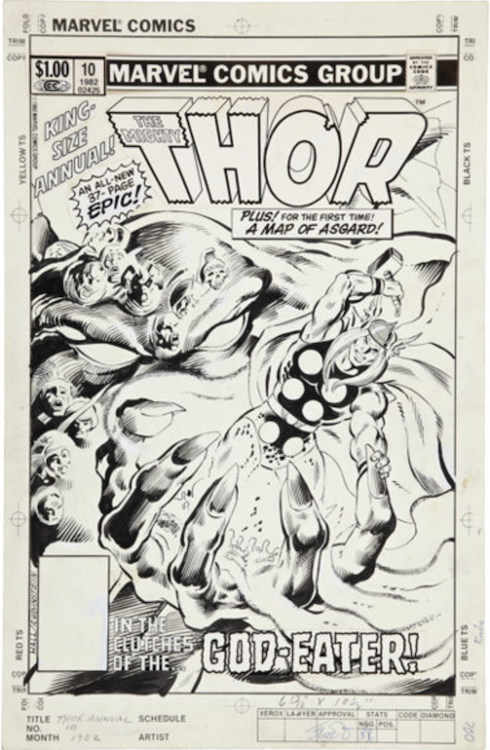 Thor Annual #10 Cover Art by Bob Hall sold for $1,910. Click here to get your original art appraised.