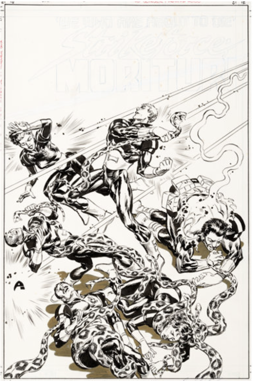 Strikeforce: Morituri #2 Cover Art by Brent Anderson sold for $1,550. Click here to get your original art appraised.