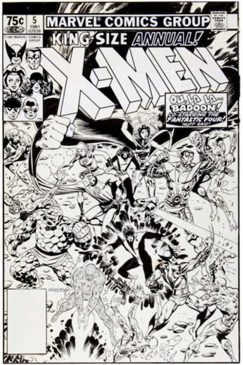 X-Men Annual #5 Cover Art by Brent Anderson sold for $44,810. Click here to get your original art appraised.