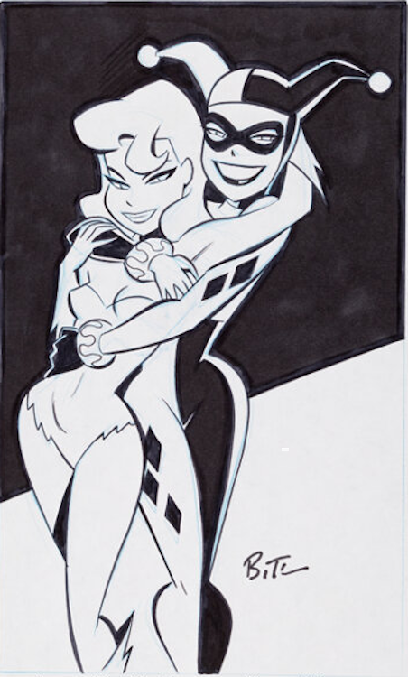 Harley Quinn & Ivy Illustration by Bruce Time sold for $12,000. Click here to get your original art appraised.