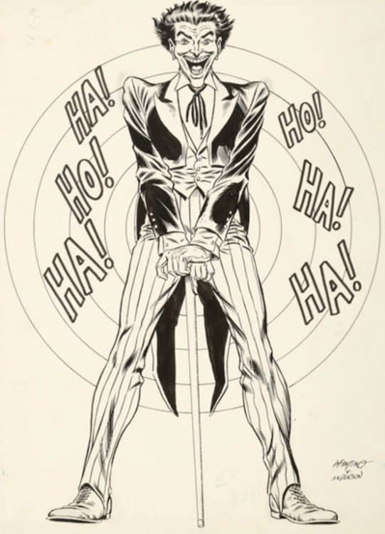 Joker Illustration by Carmine Infantino sold for $26,290. Click here to get your original art appraised.