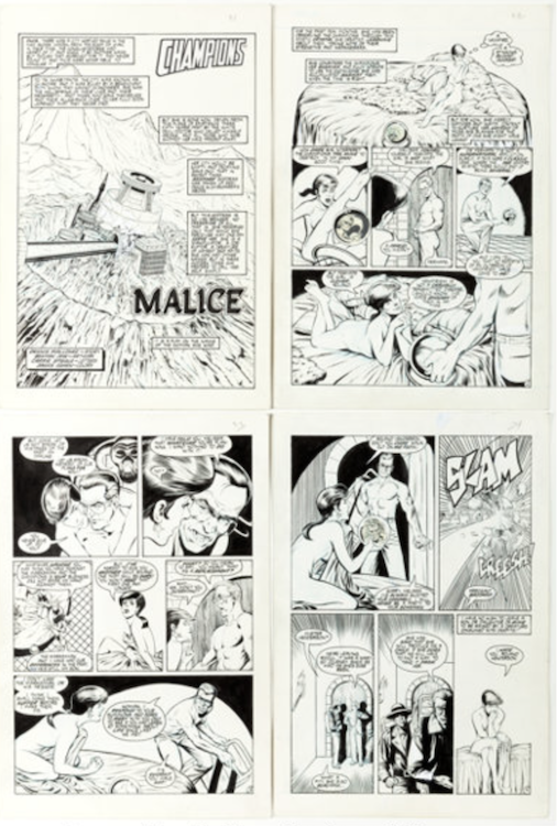 Champions #4 Complete 26-Page Story by Chris Marrinan sold for $385. Click here to get your original art appraised.