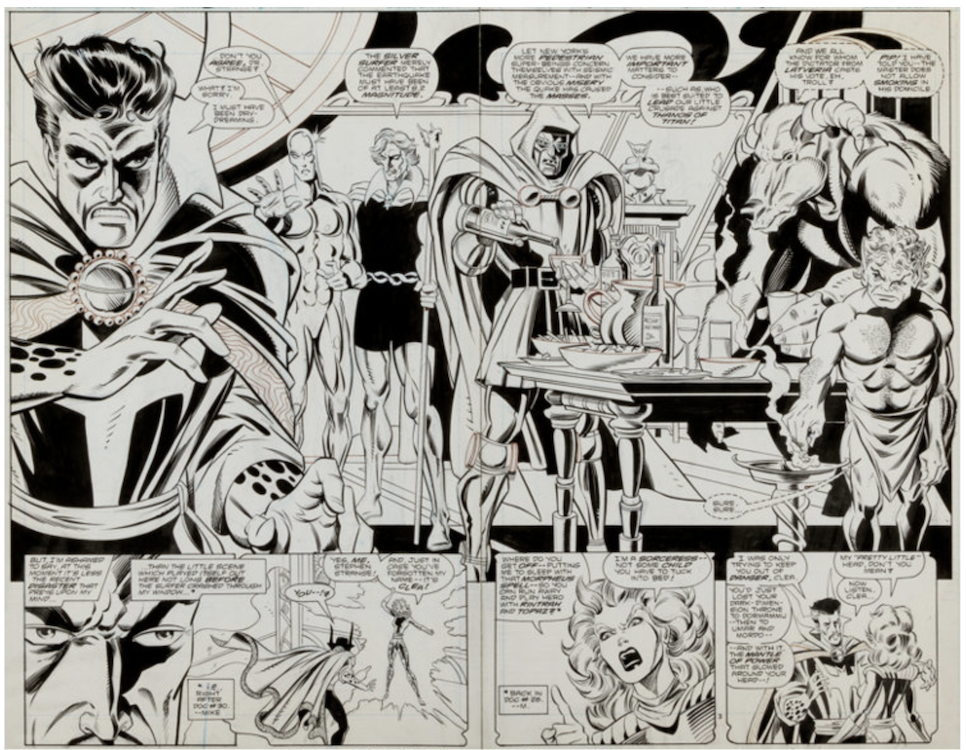 Doctor Strange, Sorcerer Supreme #32 Page 2-3 by Chris Marrinan sold for $525. Click here to get your original art appraised.