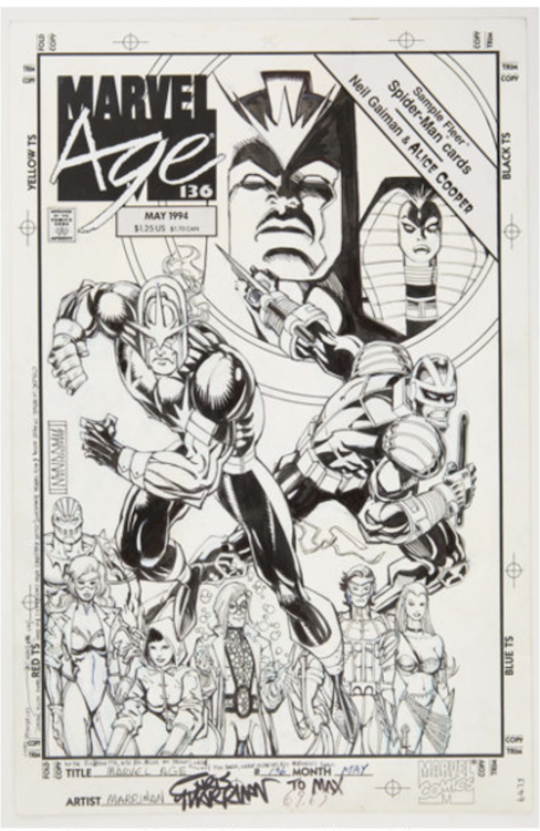 Marvel Age #136 Cover Art by Chris Marrinan sold for $1,020. Click here to get your original art appraised.