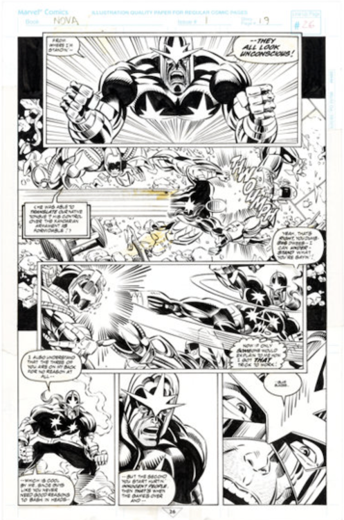 Nova #1 Page 19 by Chris Marrinan sold for $205. Click here to get your original art appraised.