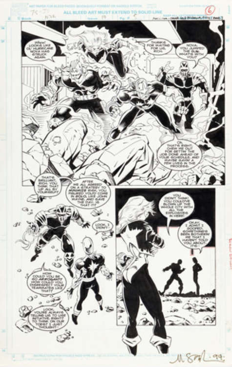 Nova #10 Page 5 by Chris Marrinan sold for $360. Click here to get your original art appraised.