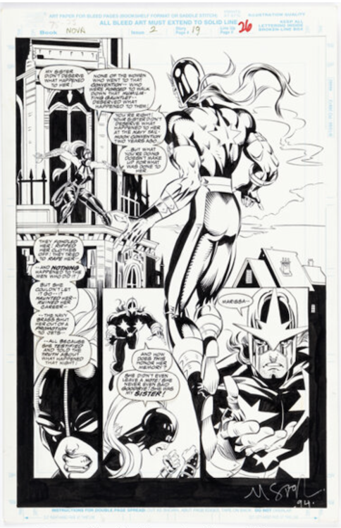 Nova #2 Page 19 by Chris Marrinan sold for $480. Click here to get your original art appraised.