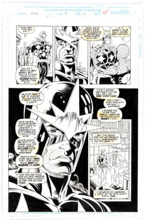 Nova #3 Page 11 by Chris Marrinan sold for $180. Click here to get your original art appraised.