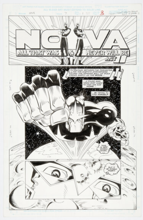 Nova #7 Page 3 by Chris Marrinan sold for $430. Click here to get your original art appraised.