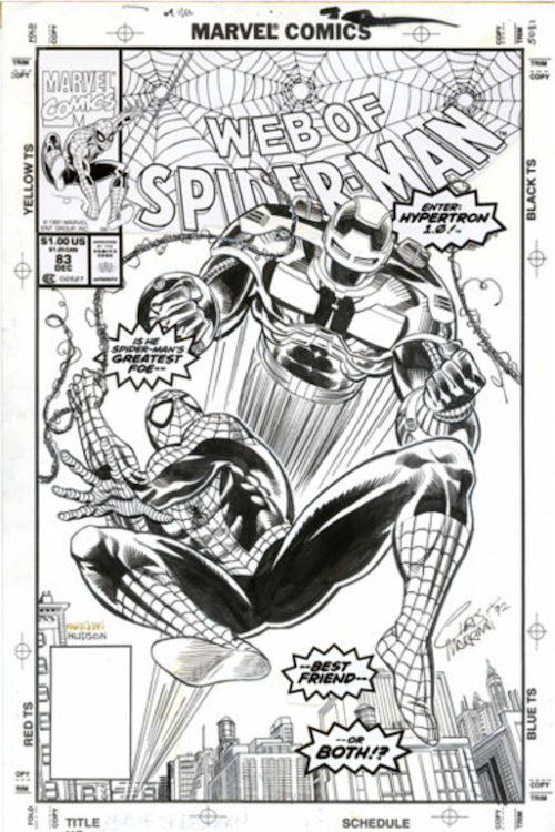 Web of Spider-Man #83 Cover Art by Chris Marrinan sold for $840. Click here to get your original art appraised.