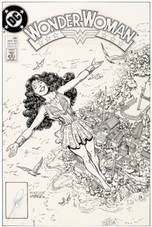 Wonder Woman Volume 2 #36 Cover Art by Chris Marrinan sold for $11,050.. Click here to get your original art appraised.