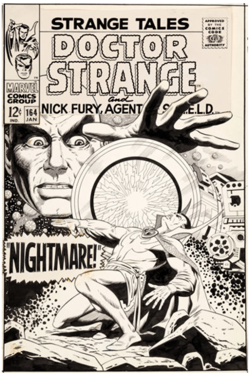 Strange Tales #164 Cover Art by Dan Adkins sold for $71,700. Click here to get your original art appraised.