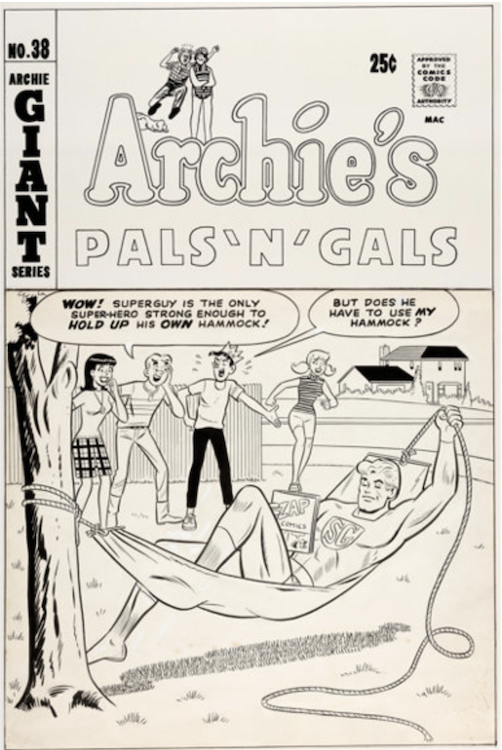 Archie's Pals 'N' Gals #38 Cover Art by Dan Decarlo sold for $4,560. Click here to get your original art appraised.