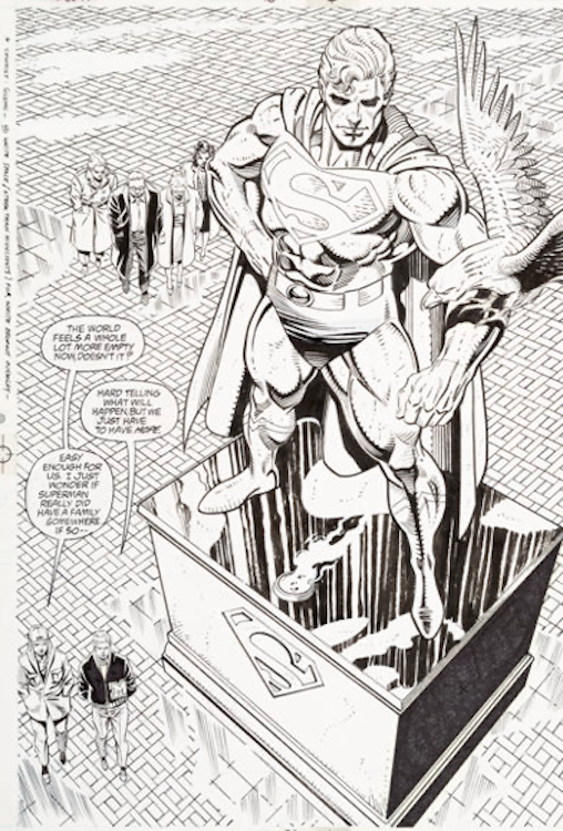 Superman Volume 2 #76 Page 21 by Dan Jurgens sold for $1,920. Click here to get your original art appraised.