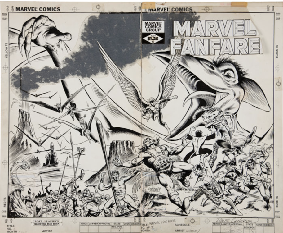 Marvel Fanfare #3 Wraparound Cover Art by Dave Cockrum sold for $16,730. Click here to get your original art appraised.