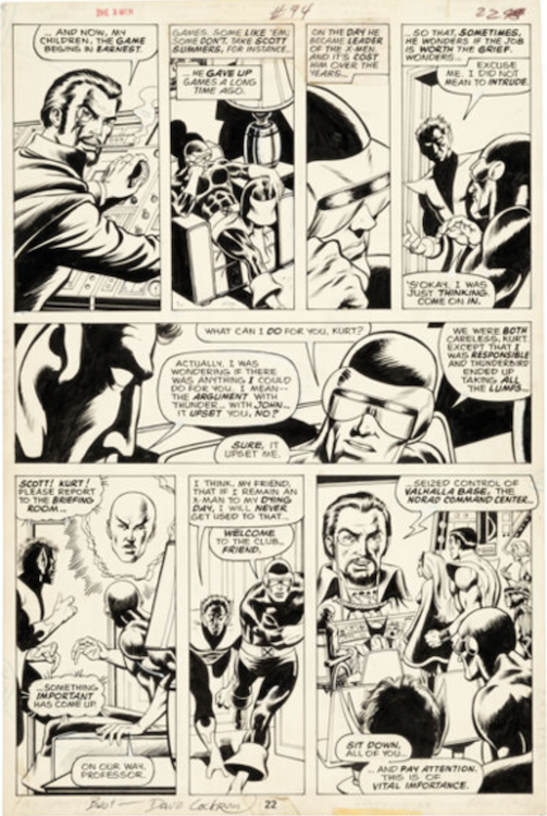 X-Men #94 Page 13 by Dave Cockrum sold for $63,000. Click here to get your original art appraised.