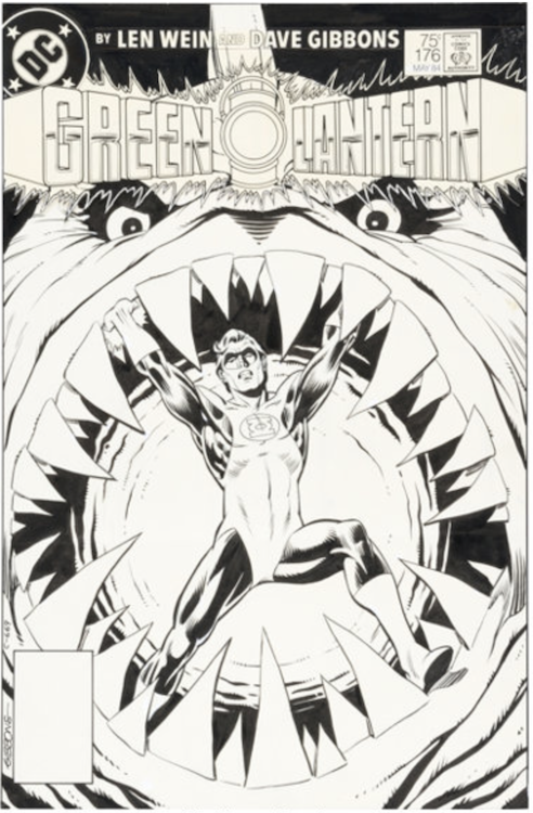 Green Lantern #176 Cover Art by Dave Gibbons sold for $4,180. Click here to get your original art appraised.