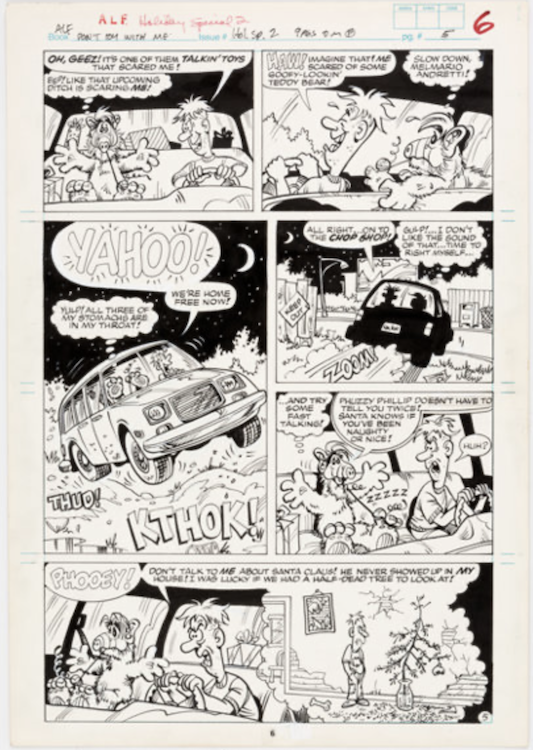 ALF Holiday Special #2 Group of 3 by Dave Manak sold for $265. Click here to get your original art appraised.