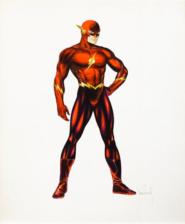 Costume Sketch for the Flash by Dave Stevens sold for $2,770. Click here to get your original art appraised.