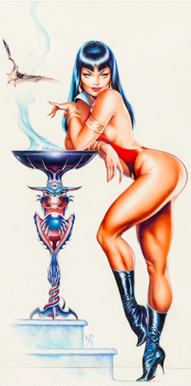 Vampirella: A Scarlett Thirst Cover Art by Dave Stevens sold for $40,630. Click here to get your original art appraised.
