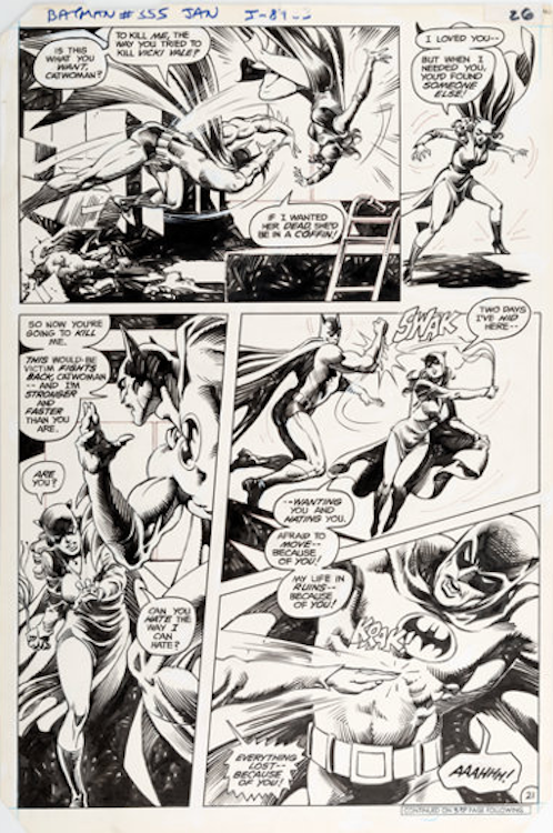 Batman #355 Page 21 by Don Newton sold for $3,120. Click here to get your original art appraised.