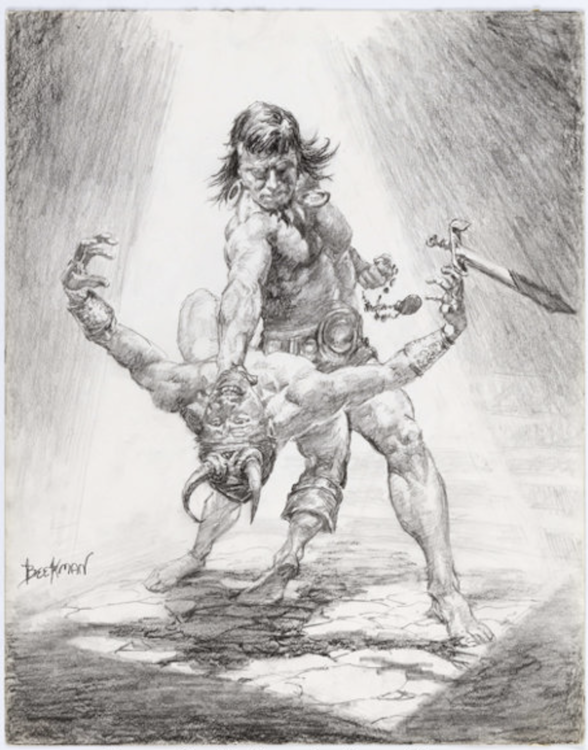 Stranglehold Preliminary Illustration by Doug Beekman sold for $230. Click here to get your original art appraised.