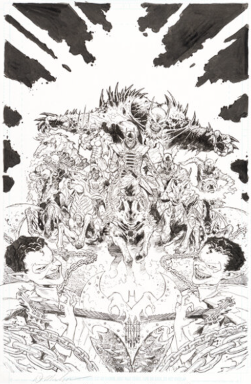 Dark Knight Rising: The Wild Hunt #1 Variant Cover Art by Doug Mahnke sold for $1,680. Click here to get your original art appraised.