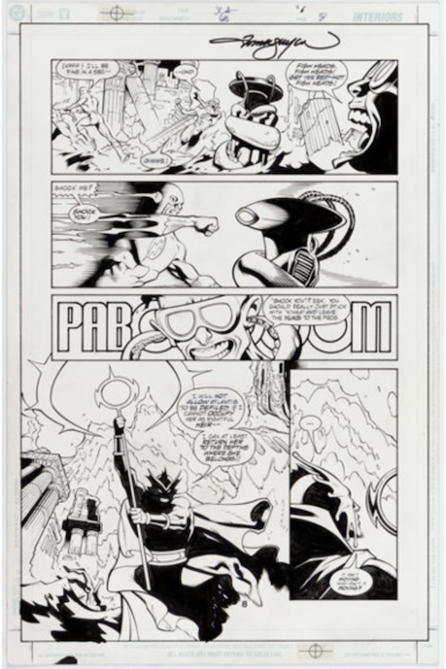 JLA #68 Page 8 by Doug Mahnke sold for $145. Click here to get your original art appraised.